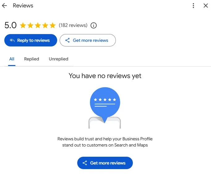 Google Bug Alert: You Have No Reviews Yet