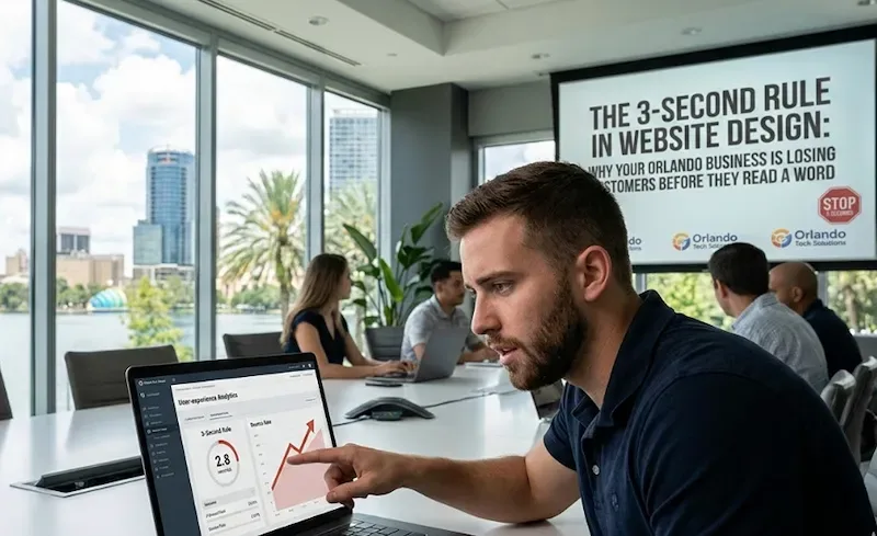The 3-Second Rule in Website Design: Why Your Orlando Business Is Losing Customers Before They Read a Word