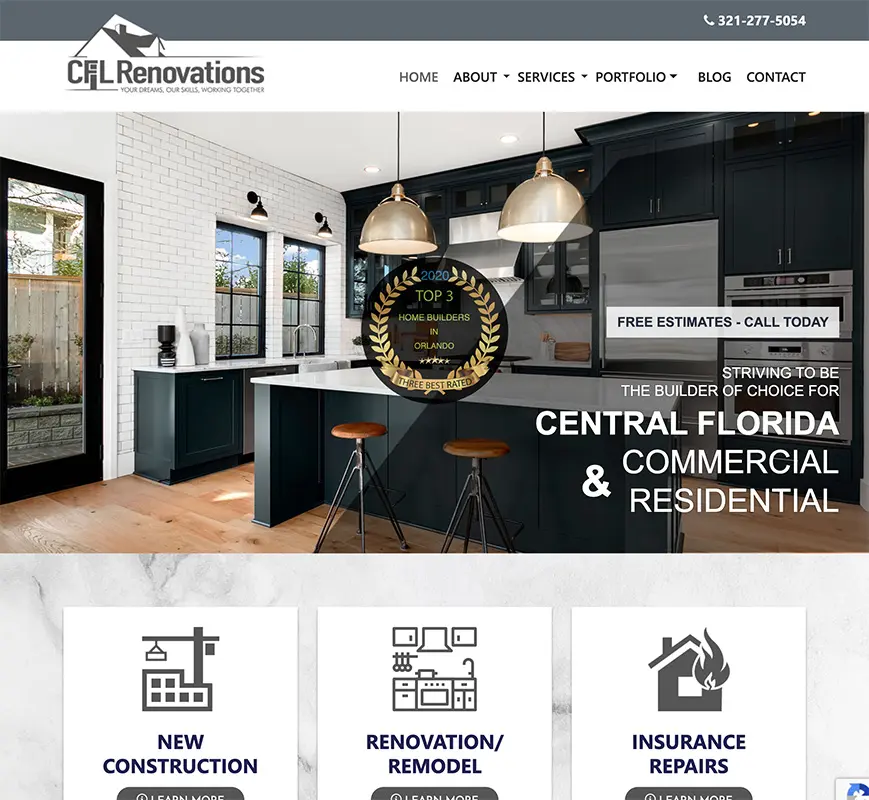 Website & Marketing for CFL Renovations