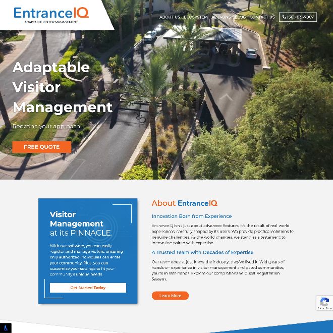 Website for EntranceIQ